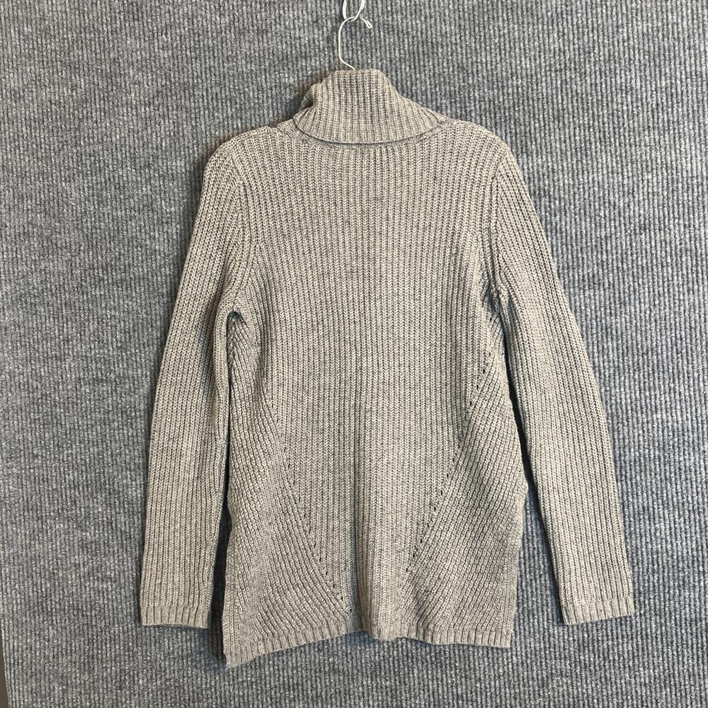 Anthropologie Moth Womens Pullover Sweater Size Small Gray High Low Chunky Knit - Picture 2 of 8